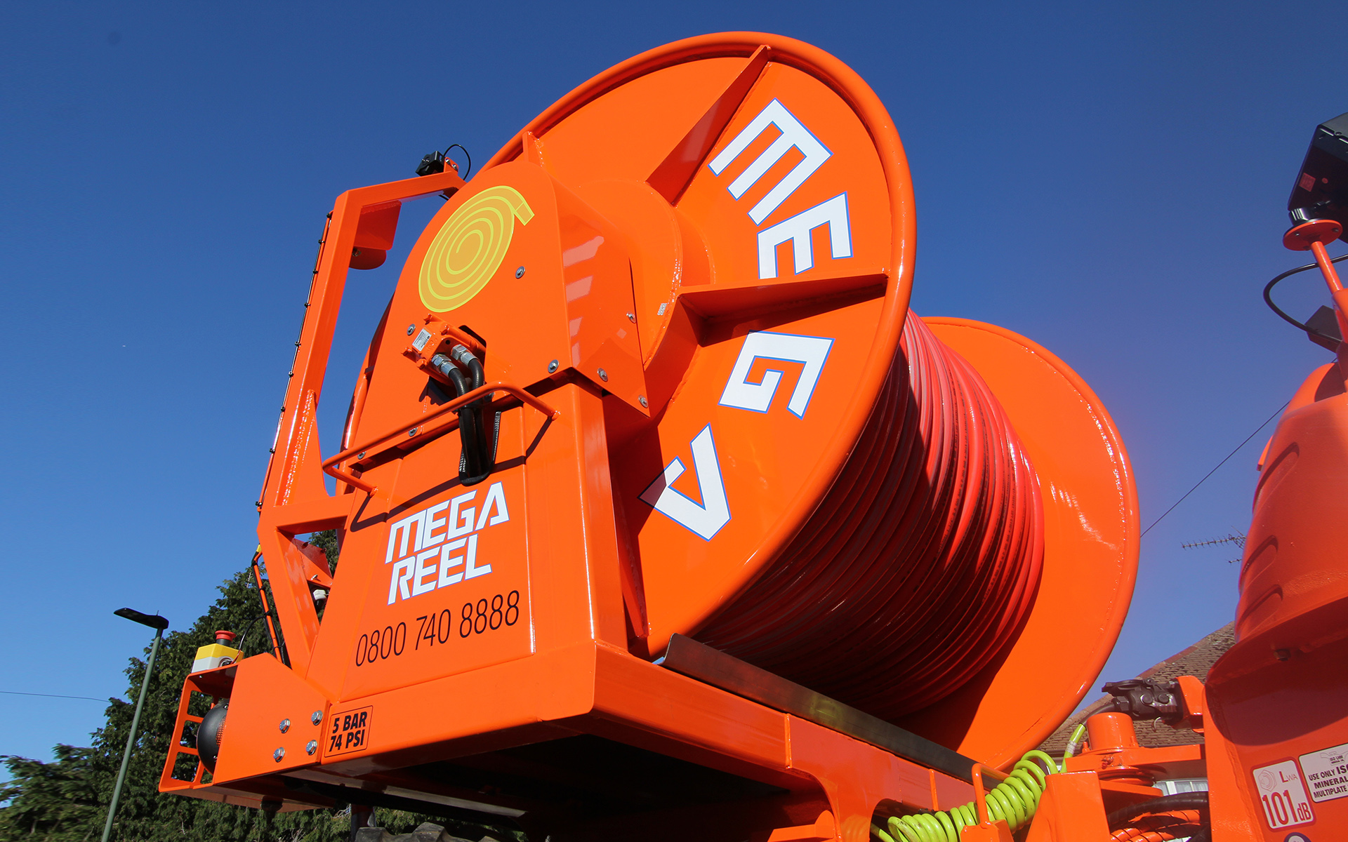 Mega-Reel jetting hose extended for 1000m sewer cleaning